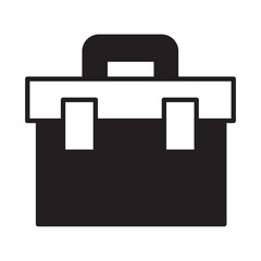 Solid Line TOOL BOX design vector icon