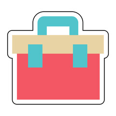 Sticker TOOL BOX design vector icon