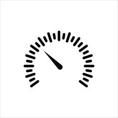 Speedometer set icon, logo isolated on white background
