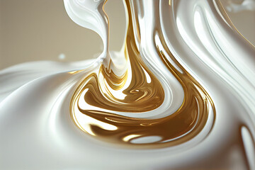 A colorful painting of different colors is shown in this image. Generative ai