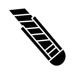 Solid CUTTER BLADE design vector icon