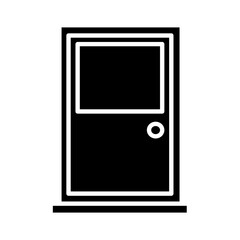 Solid DOOR design vector icon
