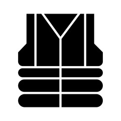 Solid PROTECTIVE CLOTHES design vector icon