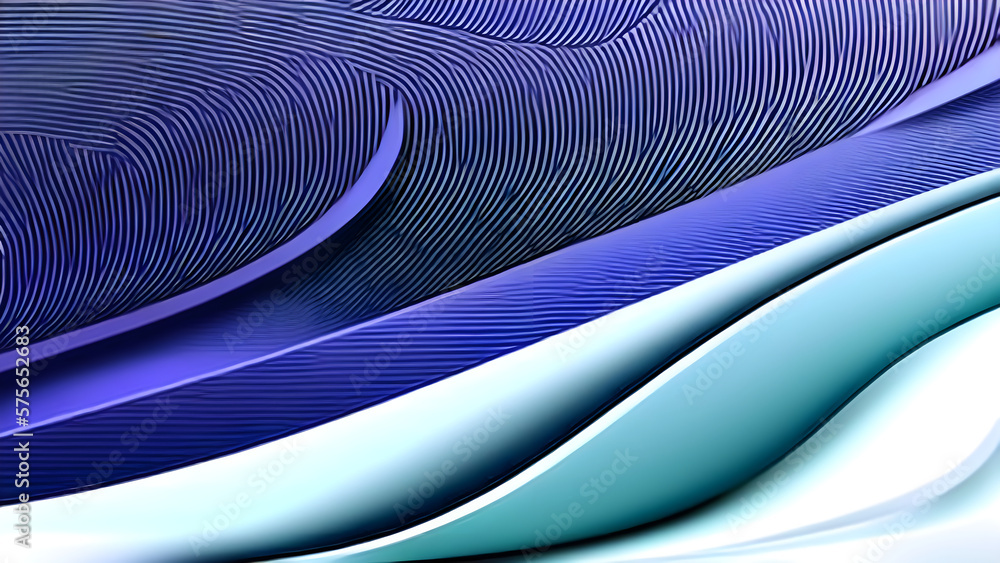 Poster abstract blue and purple color background with beautiful pattern - ai generative