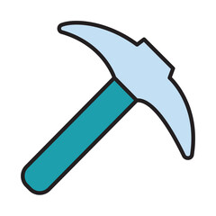 Filled Line MATTOCK design vector icon