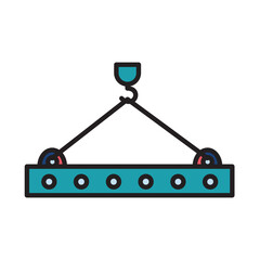 Filled Line SLAB design vector icon