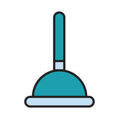 Filled Line TOILET VACUUM design vector icon