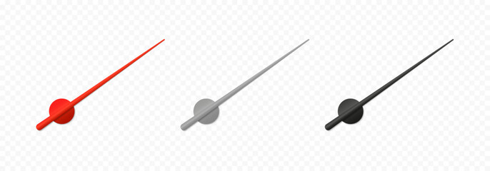 Car dashboard arrows set. Measure indicator icon. Speedometer arrow set. Vector graphic