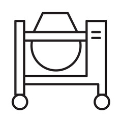 CONCRETE MIXER design vector icon