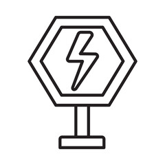 LIGHT BOLT design vector icon