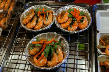 Local Asian Street Food on the Night Market in Thailand