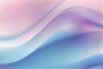Abstract pink blue wavy with blurred light curved lines background.