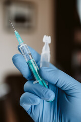 szczepionka strzykawka dawka choroba - obrazy, fototapety, plakaty