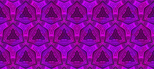 Colored African fabric, seamless and textured pattern, geometric design, high definition illustration