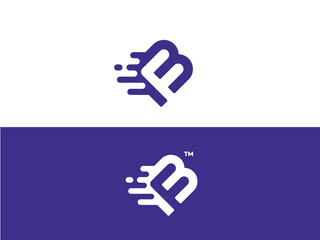 abstract B F vector logo initials mark © belapamungkas1