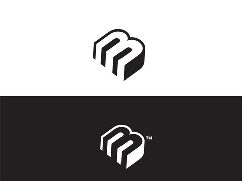 MB Letter Logo Design Template Vector