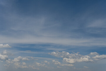 blue sky over the savannah of Africa