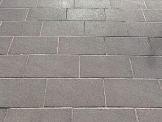 Empty cement tile floor
