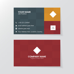 Multicolored business card design