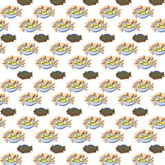 Fototapeta premium 3d nachos pattern