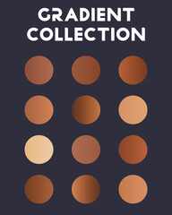 Big set of gradients. Color transition. Vector illustration