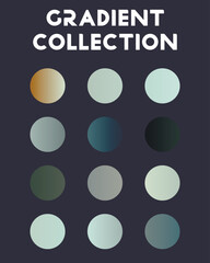 Big set of gradients. Color transition. Vector illustration