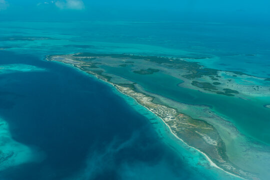 Los Roques archipelago in Venezuela, paradise beaches, light blue beaches, horizontal photo