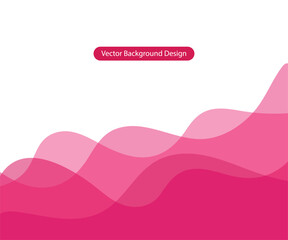 Pink Vector Background Wave Design