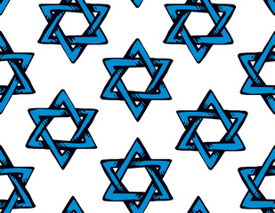 Jewish holiday symbol. Vector drawing