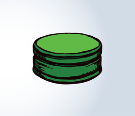 Iron bottle cap. Vector drawing