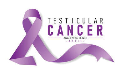 Testicular Cancer Awareness Calligraphy Poster Design. Vector Illustration.