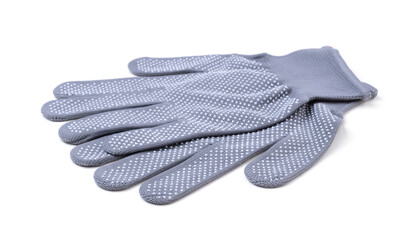 Cotton work gloves isolated.