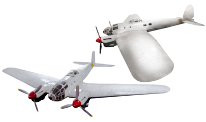 Die CASA 2.111 war ein mittelgroßer Bomber, der von der Heinkel He 111 abgeleitet war und in Spanien unter Lizenz von Construcciones Aeronáuticas SA gebaut wurde.	
