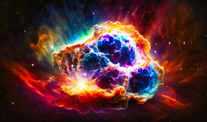 The astronauts marveled at the beauty of a nearby supernova remnant, the expanding cloud of gas and dust a reminder of the power of stellar explosions