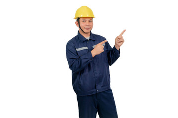 A man wearing a mechanic's work uniform