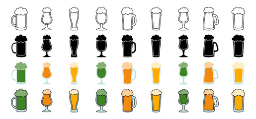 Collection of design elements for Beer