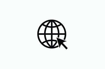 Globe earth vector icon