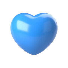 Fototapeta na wymiar Shiny 3d vector heart icon. Vector