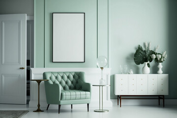 White and Green Room, Midcentury