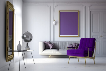 White and Purple Room, Midcentury