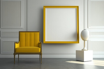 Yellow, Gold, White Room, Midcentury