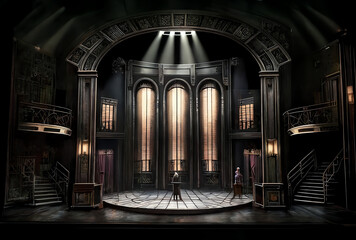 stage for a broadway play musical, opera, generative ai