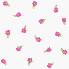 Seamless pattern with ladybugs. Cartoon background for kids. vector texture