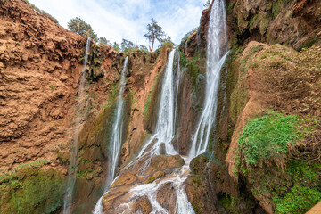 The top of the Ouzoud Waterfalls in Morocco