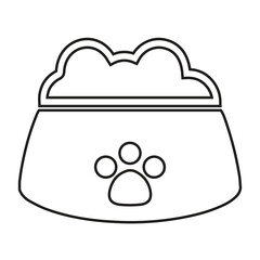Animal food, dog, pet bowl icon