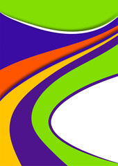 Set of colorful smooth motion abstract wave. Smooth futuristic wave lines. Business, technology message, presentation or personality. Vector