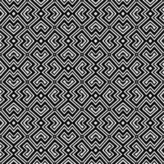 Seamless repeating pattern.Black and 
white pattern  for decor, textile ,fabric,wallpapers and backgrounds.