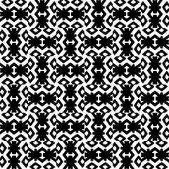 Seamless repeating pattern.Black and 
white pattern  for decor, textile ,fabric,wallpapers and backgrounds.