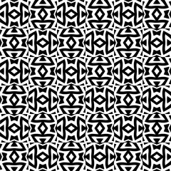 Seamless repeating pattern.Black and 
white pattern  for decor, textile ,fabric,wallpapers and backgrounds.