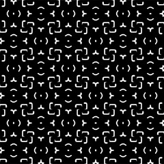 Seamless repeating pattern.Black and 
white pattern  for decor, textile ,fabric,wallpapers and backgrounds.